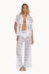 PQ Swim Water Lily Lace Button Top